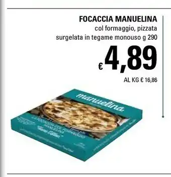 Basko Focaccia Manuelina Col Formaggio/Pizzata Surgelata In Tegame Monouso offerta