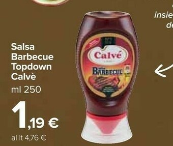 Carrefour Market Calvè Salsa Barbecue 250 G(ml) offerta