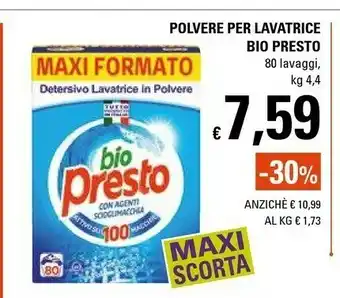 Basko Bio Presto Polvere Per Lavatrice offerta