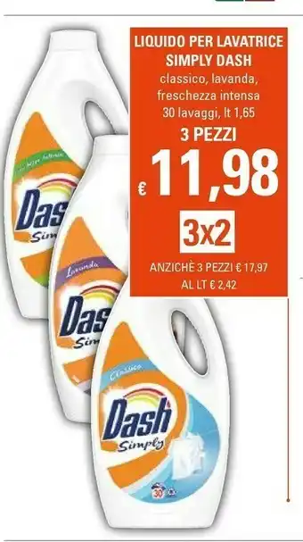 Basko Dash Liquido Per Lavatrice Simply offerta