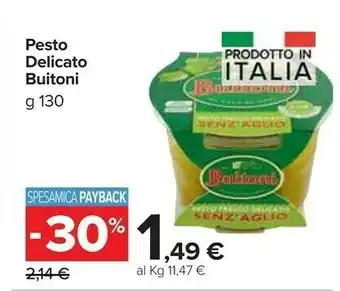 Carrefour Market Buitoni Buitoni - Pesto Fresco alla Genovese 130 g(ml) offerta