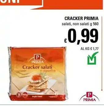 Basko Primia Cracker Salati In Superficie 560 G(ml) offerta