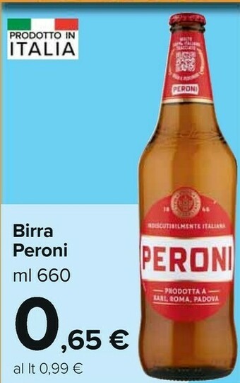 Carrefour Market Peroni Birra 660 G(ml) offerta