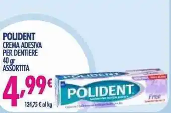 Acqua & Sapone Polident Crema Adesiva per Dentiere 40 gr offerta