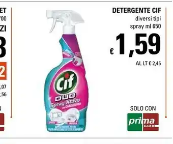 Basko Cif Detergente Spray offerta