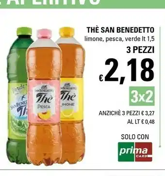 Basko San Benedetto San Benedetto - Thè Pesca con Fruttosio 1500 g(ml) offerta
