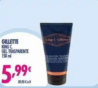 Acqua & Sapone Gillette King C Gel Trasparente 150 ml offerta