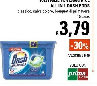 Basko Dash Detersivo Lavatrice offerta