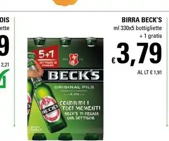 Basko Becks Beck's - Birra 330 G(ml) offerta