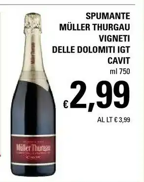 Basko Muller Thurgau Spumante Vigneti Delle Dolomiti Igt offerta