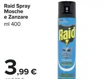 Carrefour Raid Spray Mosche E Zanzare offerta