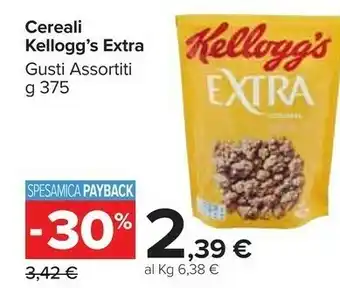 Carrefour Kellogg's - Kellogg's Extra Nocciole Caramellate 375 G(ml) offerta