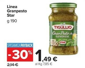 Carrefour Star GranPesto Alla Genovese Tigullio 190 G(ml) offerta