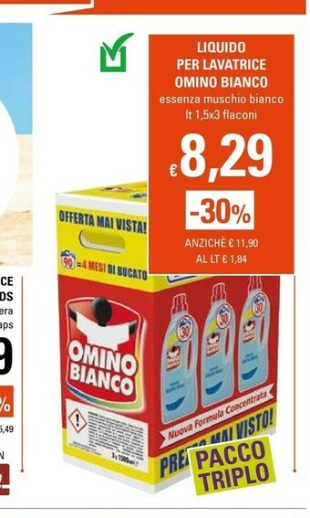 Basko Omino Bianco Detersivo Lavatrice offerta
