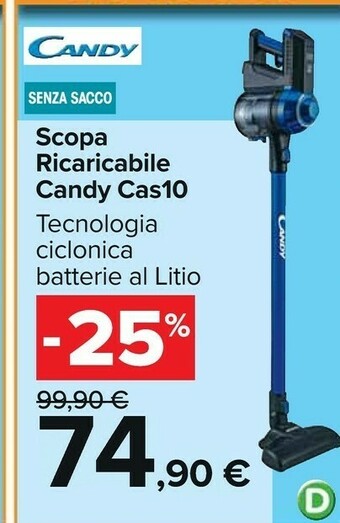 Carrefour Candy Scopa Ricaricabile CAS10 offerta
