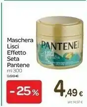 Carrefour Pantene Maschera Lisci Effetto Seta offerta