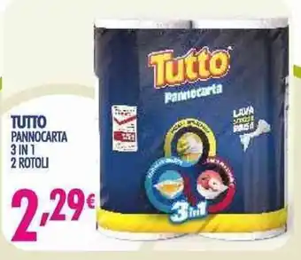 Tutto Pannocarta 3 in 1 2 rotoli