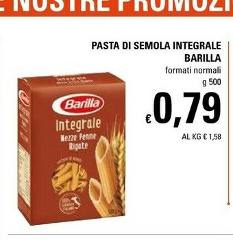 Basko Barilla Pasta Di Semola Integrale offerta