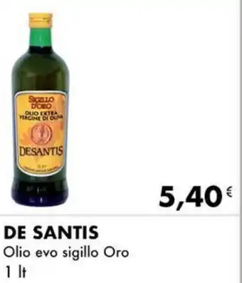 Iper Tosano De Santis Olio evo sigillo Oro 1 lt offerta