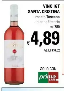Basko Vino Igt Santa Cristina offerta