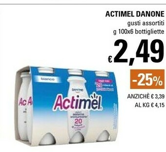 Basko Danone Actimel Bianco 600 G(ml) offerta