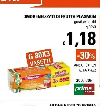 Basko Plasmon Omogeneizzati Di Frutta offerta
