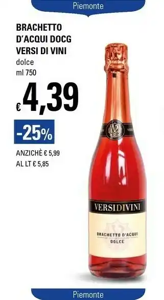 Basko Bersano - Brachetto D'Acqui DOCG 750 G(ml) offerta