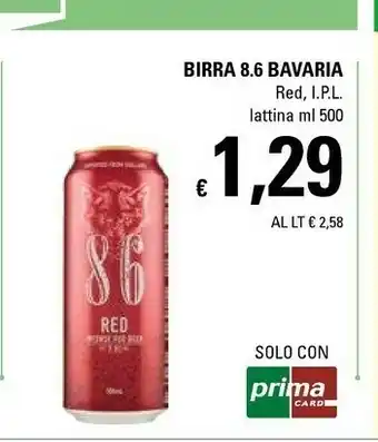 Basko Bavaria 8.6 Birra Red Lattina offerta