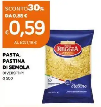Ekom Pasta, Pastina di Semola g 500 offerta