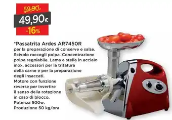 DPiù Ardes Passatrita AR7450R offerta