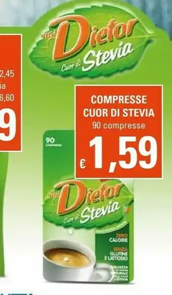 Dietor Cuor Di Stevia Compresse 90 G(ml)