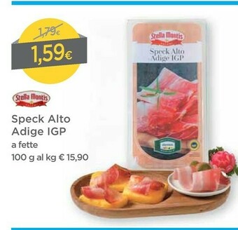 DPiù Stella montis Speck Alto Adige Igp A Fette 100g offerta