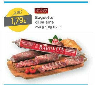 DPiù Salumeria del corso Baguette Di Salame 250g offerta