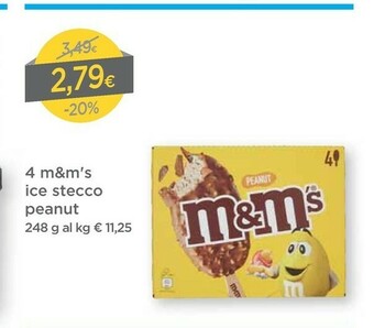 4 M&m's Ice Stecco Peanut