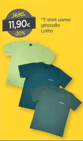 DPiù T-shirt Uomo Girocollo Lotto offerta