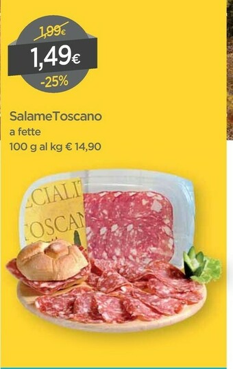 DPiù Salame Toscano A Fette offerta