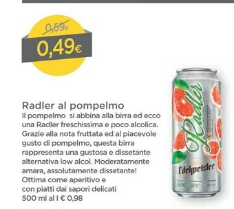 DPiù Edelmeister - Radler offerta