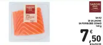 Conad Sapori&Icee Conad Saku Di Salmone 140 g offerta