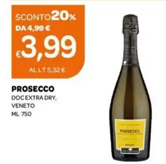 Ekom Prosecco DOC Extra dry, Veneto ml 750 offerta