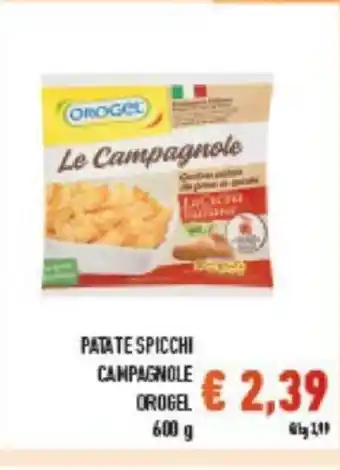 Conad Orogel Patate Spicchi Campagnole 600 g offerta