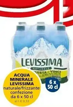 Il Gigante Levissima Acqua Minerale Naturale offerta
