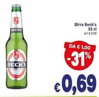A&O Beck's Birra 33cl offerta