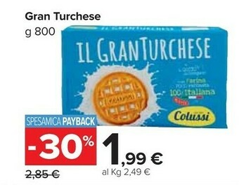Carrefour Market Colussi Il Gran Turchese 800 G(ml) offerta