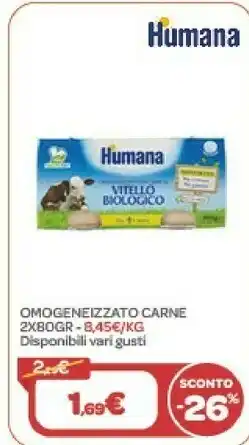 Humana Omogeneizzato Carne