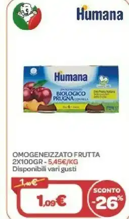 Bimbo Store Humana Omogeneizzato Frutta offerta