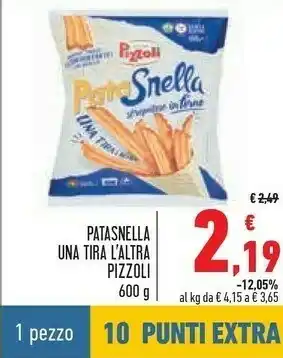 Conad Pizzoli Patasnella Una Tira L'altra 600g offerta