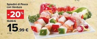 Carrefour Market Spiedini Di Pesce Con Verdure offerta