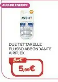 Avent Due Tettarelle Flusso Abbondante Airflex