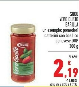 Conad Barilla Sugo Vero Gusto offerta