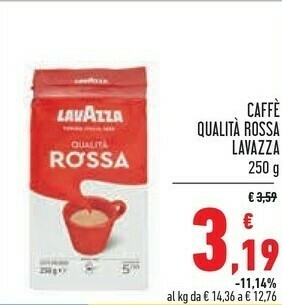 Conad Lavazza Caffe Qualita Rossa offerta